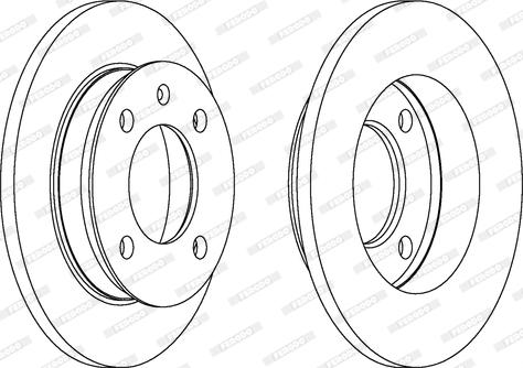 Ferodo DDF079 - Bremžu diski autospares.lv