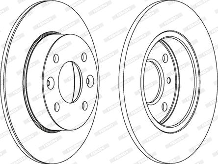 Ferodo DDF070C - Bremžu diski autospares.lv