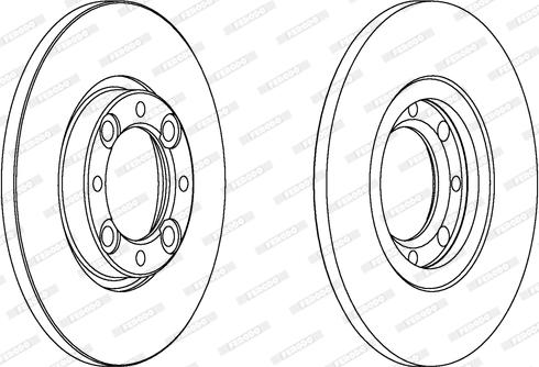 Ferodo DDF072 - Bremžu diski www.autospares.lv