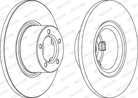 Ferodo DDF077 - Bremžu diski www.autospares.lv