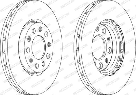 Ferodo DDF1956C - Brake Disc www.autospares.lv