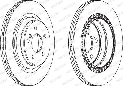 Ferodo DDF1906 - Bremžu diski www.autospares.lv