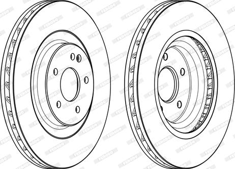 Ferodo DDF1900C-1 - Bremžu diski www.autospares.lv