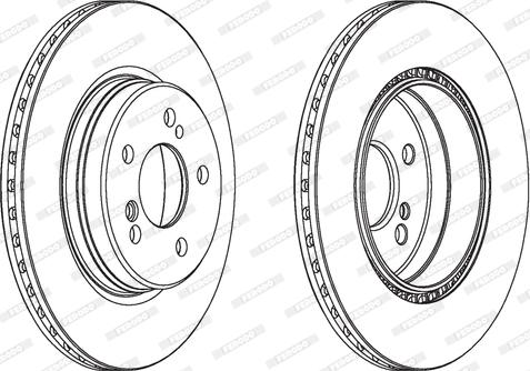 Ferodo DDF1907 - Bremžu diski www.autospares.lv