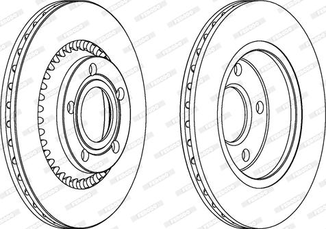 Ferodo DDF190 - Bremžu diski autospares.lv