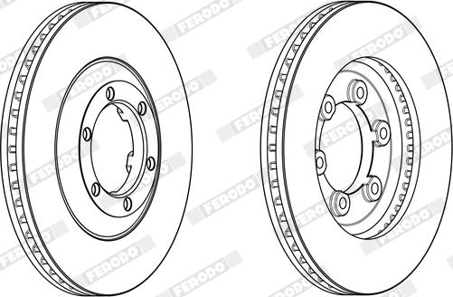 Ferodo DDF1914X - Bremžu diski www.autospares.lv