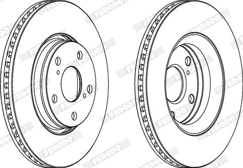 Ferodo DDF1913X - Bremžu diski www.autospares.lv