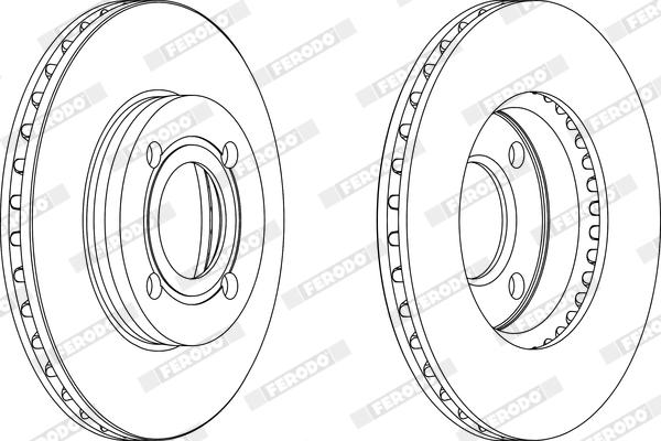 Ferodo DDF193X - Bremžu diski www.autospares.lv