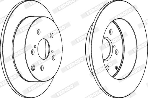 Ferodo DDF1924X - Bremžu diski www.autospares.lv