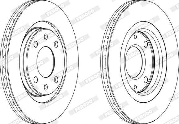 Ferodo DDF192X - Bremžu diski www.autospares.lv