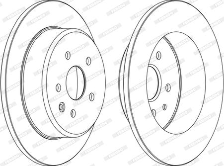 Ferodo DDF1499C-1-D - Bremžu diski www.autospares.lv