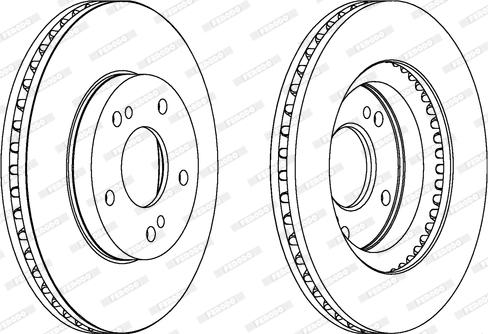 Ferodo DDF1494 - Bremžu diski www.autospares.lv