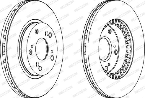 Ferodo DDF1496 - Bremžu diski www.autospares.lv