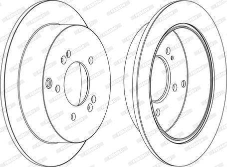 Ferodo DDF1493C-D - Bremžu diski www.autospares.lv