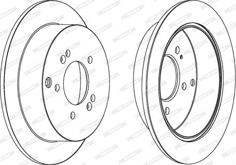 Ferodo DDF1493C - Bremžu diski autospares.lv