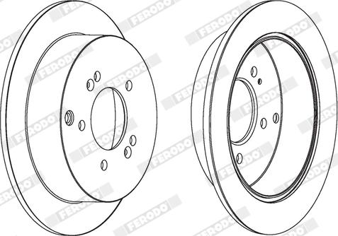 Ferodo DDF1493X - Bremžu diski www.autospares.lv