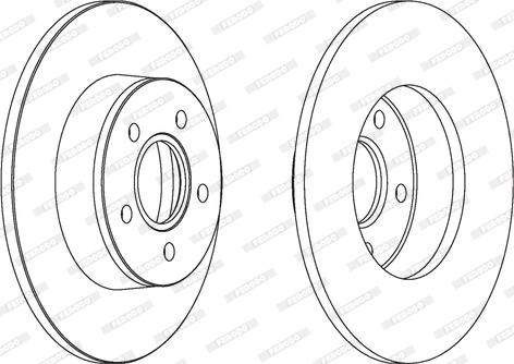 Ferodo DDF1497C - Bremžu diski www.autospares.lv