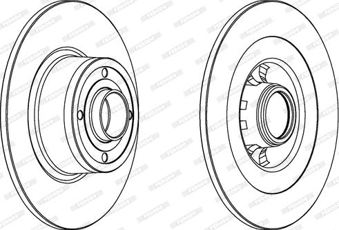 Ferodo DDF1443 - Bremžu diski autospares.lv