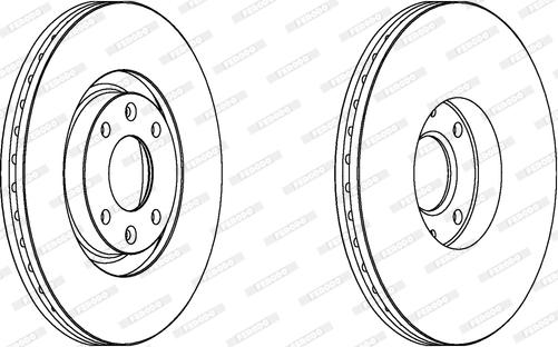 Ferodo DDF1442C - Тормозной диск www.autospares.lv