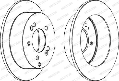 Ferodo DDF1447 - Bremžu diski www.autospares.lv