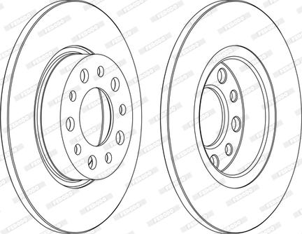 Ferodo DDF1450C - Bremžu diski www.autospares.lv