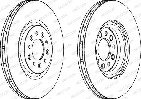 Ferodo DDF1453C - Brake Disc www.autospares.lv