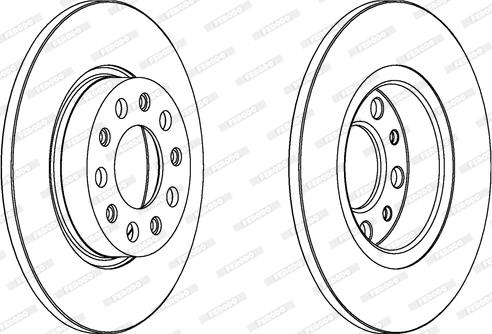 Ferodo DDF1452 - Bremžu diski www.autospares.lv