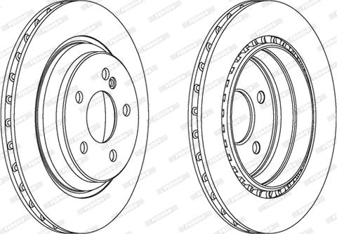 Ferodo DDF1457 - Bremžu diski www.autospares.lv