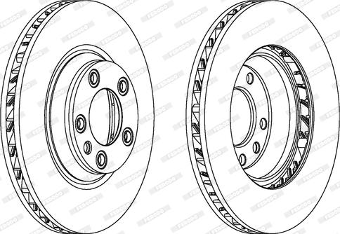 Ferodo DDF1408 - Bremžu diski www.autospares.lv