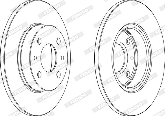 Ferodo DDF140X - Bremžu diski www.autospares.lv