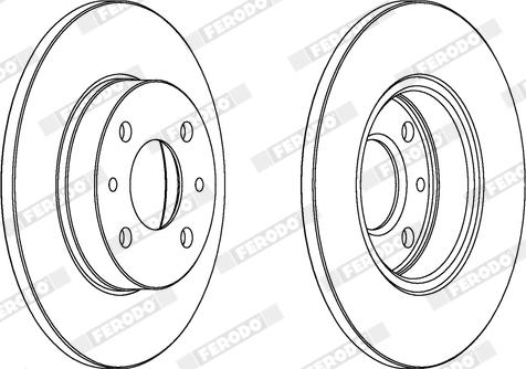 Ferodo DDF140X - Bremžu diski www.autospares.lv