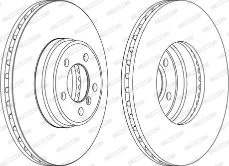 Ferodo DDF1411C-1-D - Bremžu diski www.autospares.lv