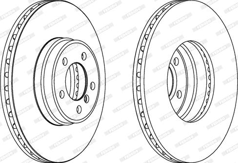 Ferodo DDF1411C-1 - Bremžu diski www.autospares.lv