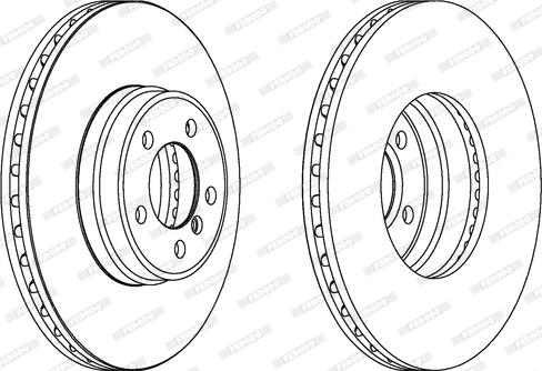 Ferodo DDF141-1 - Bremžu diski www.autospares.lv