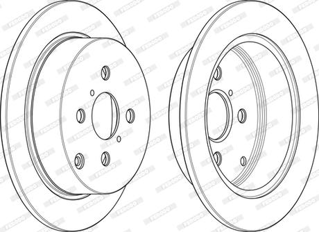 Ferodo DDF1417C-D - Brake Disc www.autospares.lv