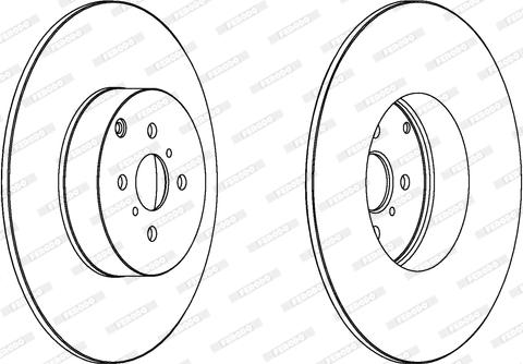 Ferodo DDF1417C - Brake Disc www.autospares.lv