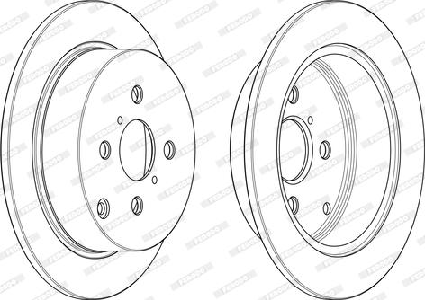 Ferodo DDF1417 - Bremžu diski www.autospares.lv