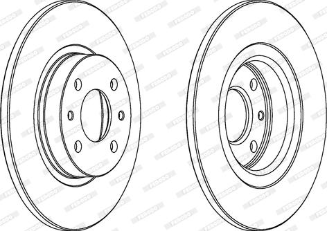 Ferodo DDF141 - Bremžu diski www.autospares.lv