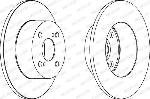 Ferodo DDF1487 - Bremžu diski autospares.lv