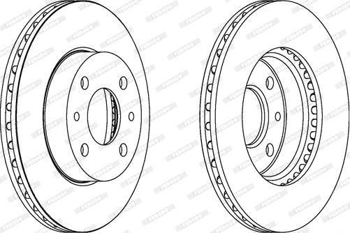 Ferodo DDF148 - Bremžu diski www.autospares.lv