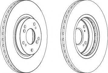 Ferodo DDF1424C-1 - Bremžu diski www.autospares.lv