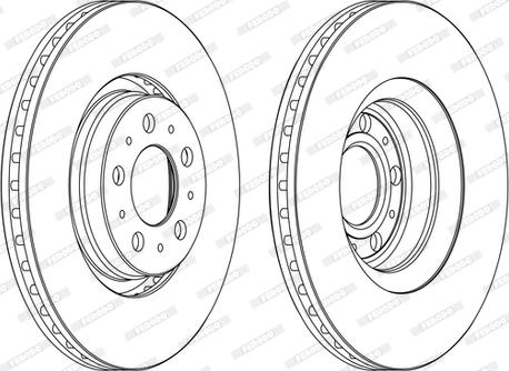 Ferodo DDF1426C-D - Bremžu diski www.autospares.lv