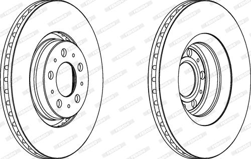 Ferodo DDF1426C - Bremžu diski autospares.lv