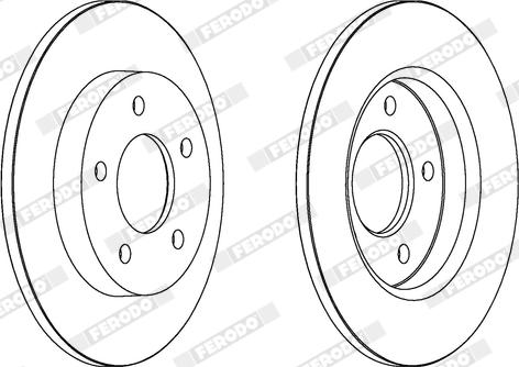 Ferodo DDF1420X - Bremžu diski www.autospares.lv