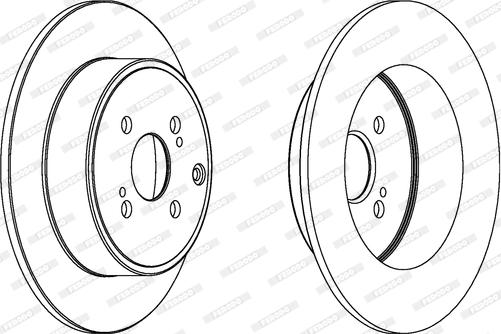 Ferodo DDF1421C - Bremžu diski autospares.lv