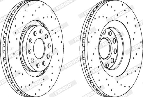 Ferodo DDF1422X - Bremžu diski www.autospares.lv