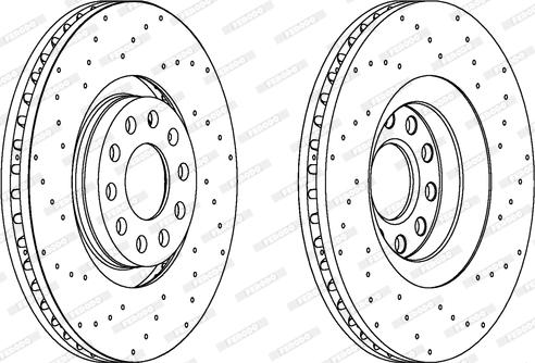 Ferodo DDF1422 - Bremžu diski autospares.lv