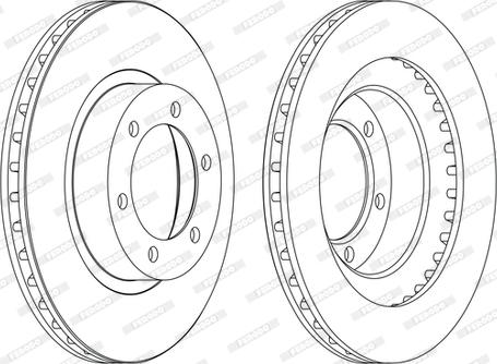 Ferodo DDF1594C-D - Bremžu diski www.autospares.lv