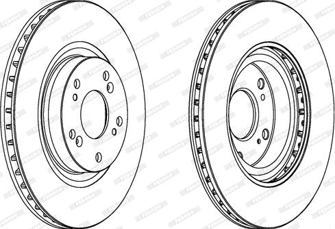 Ferodo DDF1596 - Bremžu diski autospares.lv