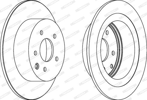 Ferodo DDF1590C - Bremžu diski www.autospares.lv